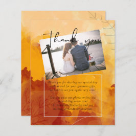 Lámina Fiery Naranja Watercolor Abstract Sunset Boda