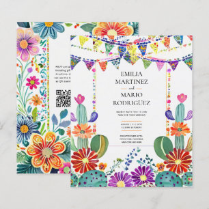 Lámina FIESTA BODA - Flores Folkart modernas