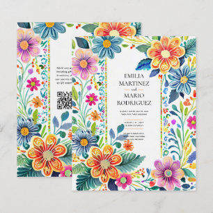 Lámina FIESTA BODA - Flores Folkart modernas