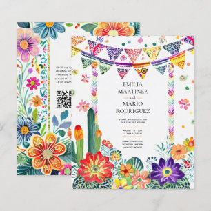 Lámina FIESTA BODA - Flores Folkart modernas