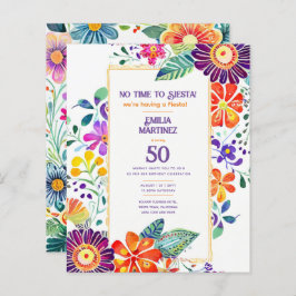 Lámina FIESTA Cumpleaños Flores Folkart 21 25 30