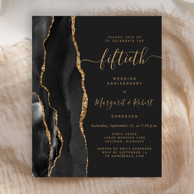 Lámina Fiesta de 50 años del Budget Black Agate Gold (Subido por el creador)