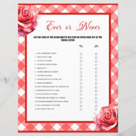 Lámina Fiesta de bachillerato rosa o nunca juego