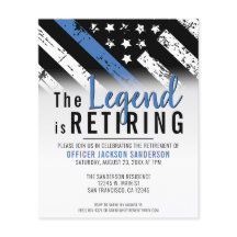 Fiesta de bandera de la Línea Azul delgada de reti