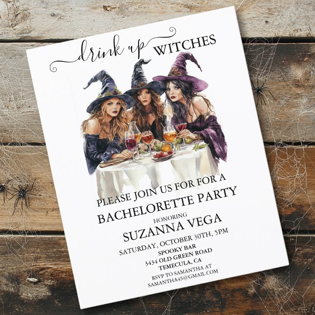 Lámina Fiesta de Bruja de Soltera de Halloween  (Subido por el creador)