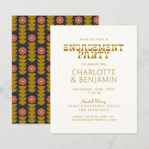 Lámina Fiesta de compromiso Budget Groovy 70s Botánico Do