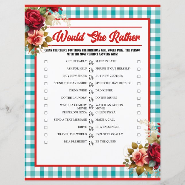 Lámina Fiesta de Cumpleaños Clásico Azul Ella Prefiere Ju (Anverso)