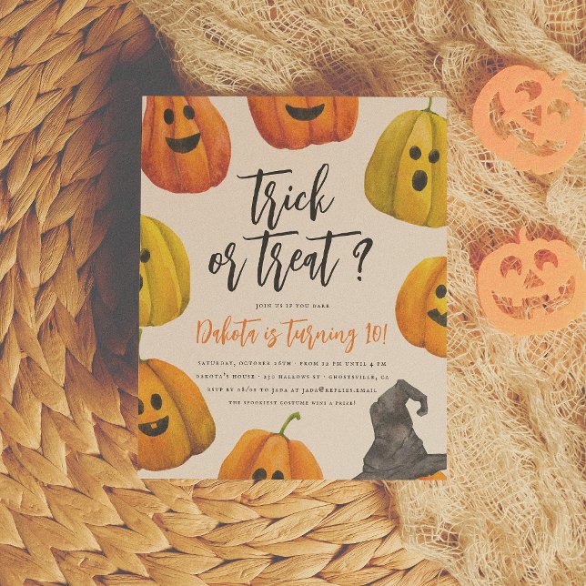 Lámina Fiesta de cumpleaños de Halloween de truco presupu (Subido por el creador)