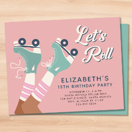 Lámina Fiesta de cumpleaños para el patinaje sobre patina