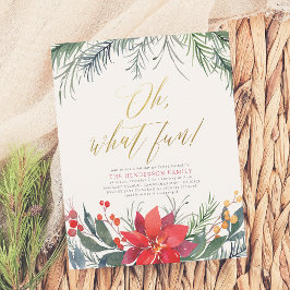 Lámina Fiesta de feriado de Navidades de presupuesto de i