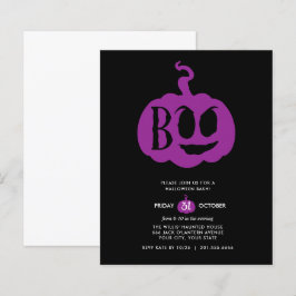 Lámina Fiesta de Halloween BUDGET Minimalista BOO
