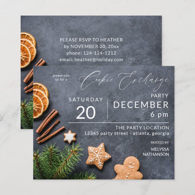 Lámina Fiesta de Intercambio de Galletas con Naranja y Gi (Anverso / Reverso)