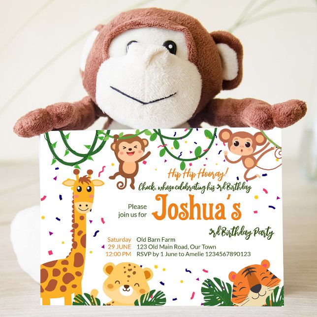 Lámina Fiesta de invitación de presupuesto para animales  (Subido por el creador)