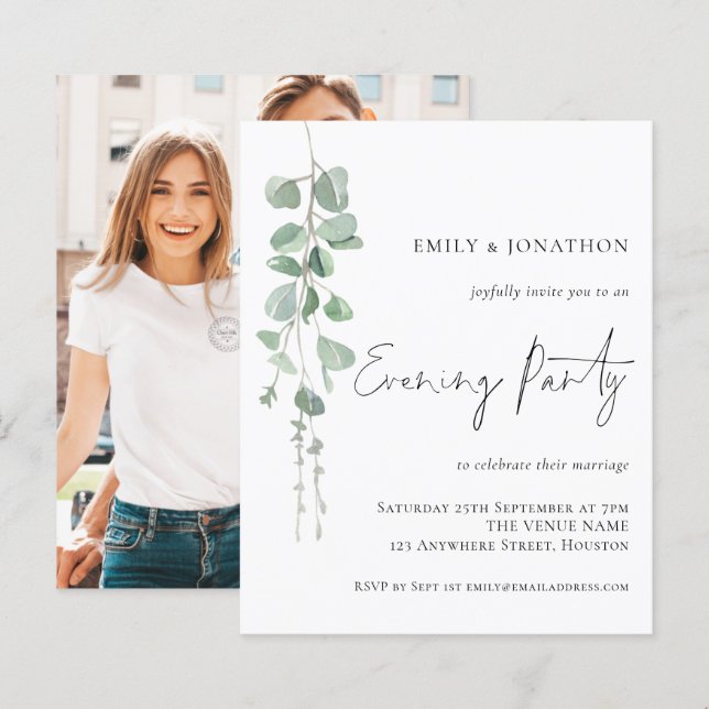 Lámina Fiesta de la noche del Boda fotográfico de Eucalyp (Anverso / Reverso)