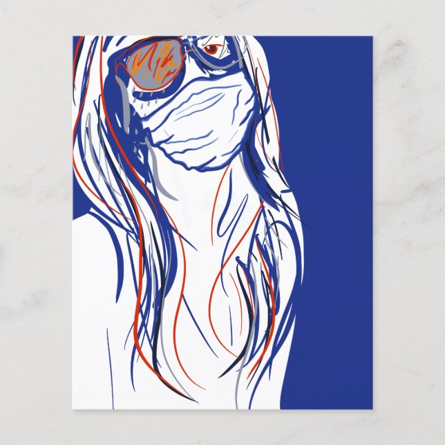 Lámina fiesta de máscara facial (Anverso)