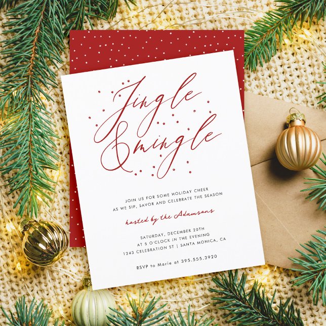 Lámina Fiesta de Navidades de jingle y mingle elegante de (Subido por el creador)