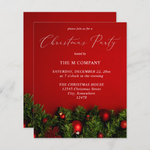 Lámina Fiesta de Navidades del Ornamento Rojo Presupuesta