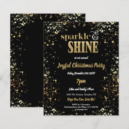 Lámina Fiesta de Navidades negros de Budget Sparkle Shine