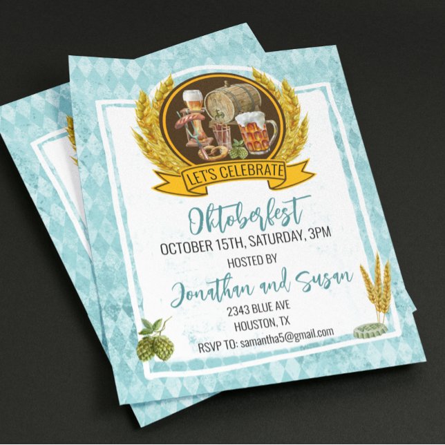 Lámina Fiesta de octubre de Oktoberfest Beer Watercolor (Subido por el creador)