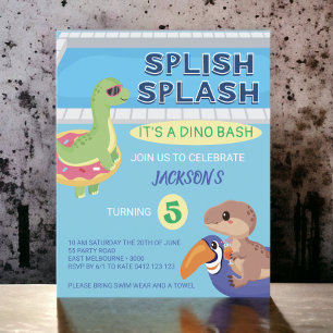Lámina FIESTA de Piscina de Dino Splash Splash