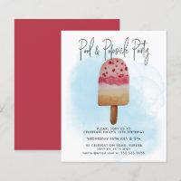 Fiesta de Popsicle de reserva de verano de presupu