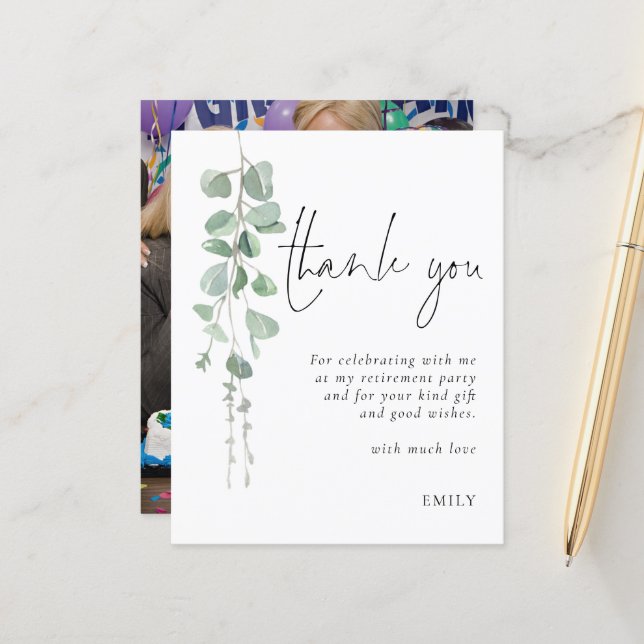 Lámina Fiesta de retiro fotográfico de eucalipto de presu (Anverso/Reverso In Situ)