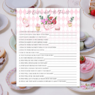 Lámina Fiesta de té - 20 preguntas sobre los padres