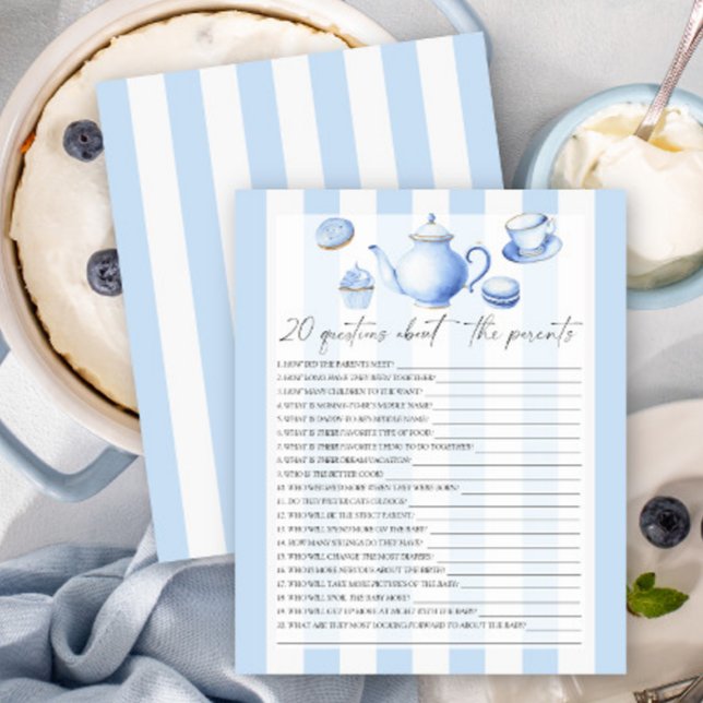 Lámina Fiesta de té - 20 preguntas sobre los padres (Subido por el creador)