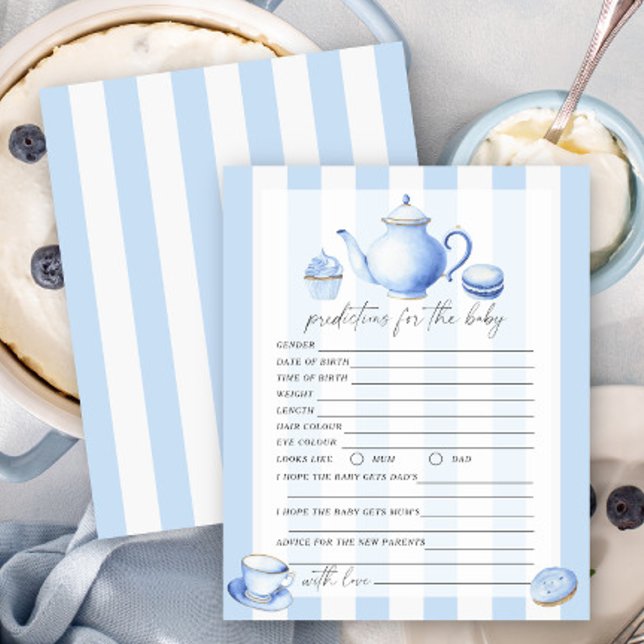 Lámina Fiesta de té azul - Predicciones y consejos para b (Subido por el creador)