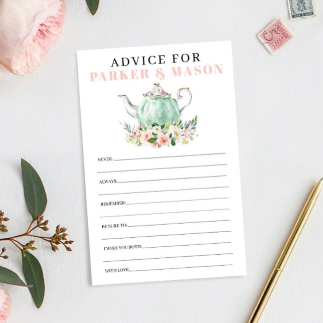 Lámina Fiesta de té de ducha de novia consejo y juego (Subido por el creador)