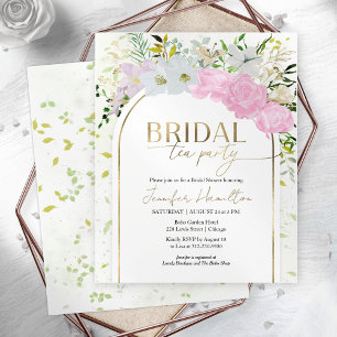 Lámina Fiesta de té de novia de presupuesto Invitación a 