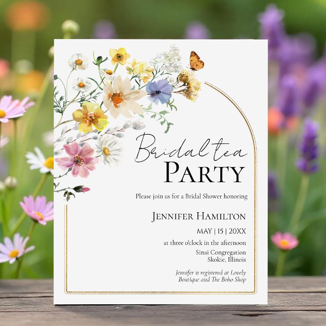 Lámina Fiesta de té de novia | Ducha nupcial del Boho Wil (Subido por el creador)