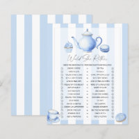 Fiesta de té ducha bebé preferiría jugar