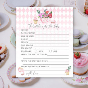 Lámina Fiesta de té floral - Predicciones y consejos para