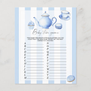 Lámina Fiesta de té - Juego de artículos para bebés. Jueg