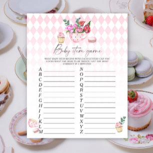 Lámina Fiesta del té - Juego de artículos para bebé. Jueg