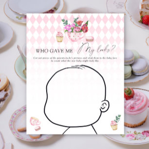Lámina Fiesta del té - Quién me dio mi aspecto juego de b