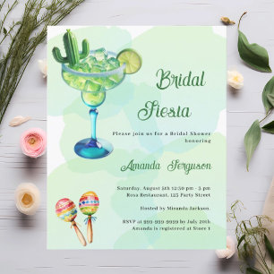 Lámina Fiesta mexicana fiesta verde Bridal Shower Invitac