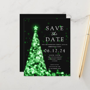 Lámina Fiesta navidades Guardar La Invitación Verde Del Á