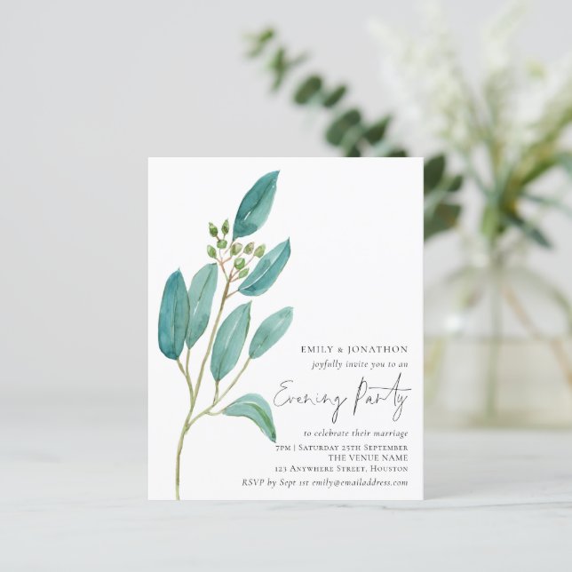 Lámina Fiesta nocturno de Boda de Saltos Azules Presupues (Anverso de pie)