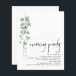 Lámina Fiesta nocturno de Boda simple de eucalipto de pre<br><div class="desc">Una alternativa de valor por dinero BUDGET en un tamaño menor de 4, 5 x 5, 6" de peso semibrillante de 110 libras, que es de espesor similar al de una postal (sin embargo, no es adecuado para usar como postal). POR FAVOR, TENGA EN CUENTA QUE HAY UNA invitación por...</div>