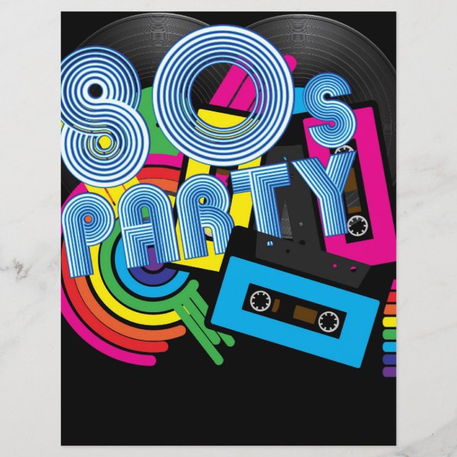 Lámina fiesta retro (Anverso)