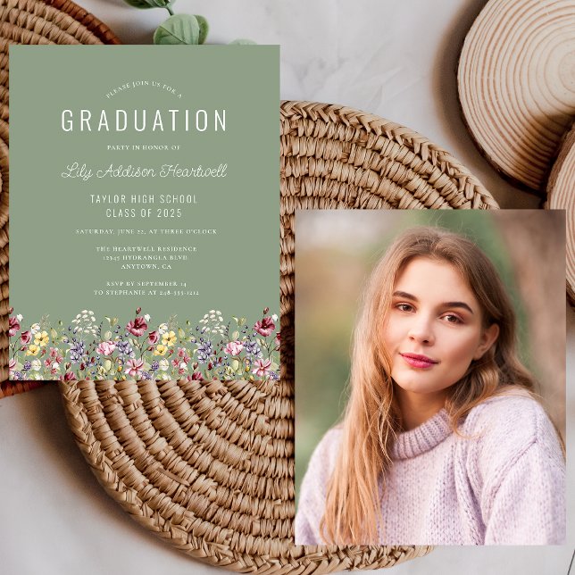 Lámina Fiesta Sage Green Grad de flores silvestres de pre (Subido por el creador)