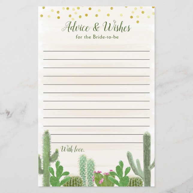 Lámina Fiesta Taco Bout Love Bridal Shower Boda Consejo (Anverso)