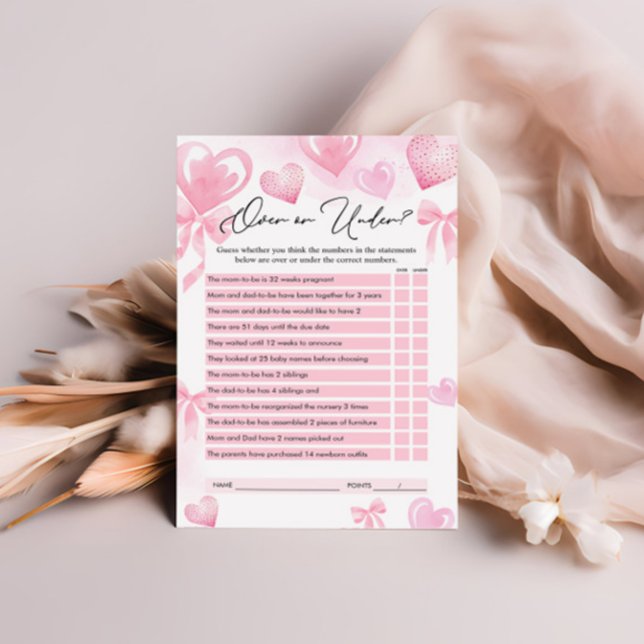 Lámina Fin o fin de juego, San Valentín Baby Shower Game (Subido por el creador)