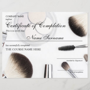 Lámina Finalización del curso de belleza visual Wink