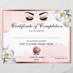 Lámina Finalización del curso de cierre de certificados d