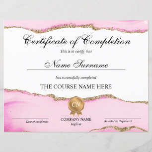 Lámina Finalización del curso de entrega de certificados 