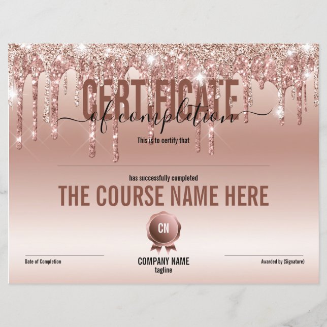 Lámina Finalización del curso de entrega de certificados  (Anverso)