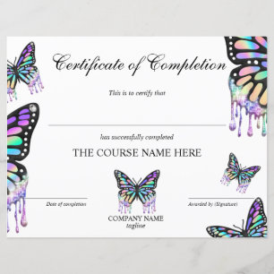 Lámina Finalización del curso de entrega de certificados